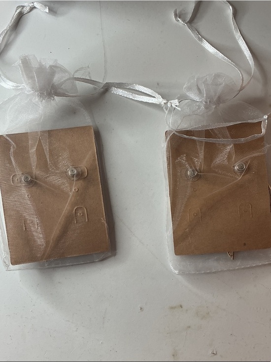 Plunder Gold Hoop & Bar Earrings Set of Two NWT - Picture 4 of 5